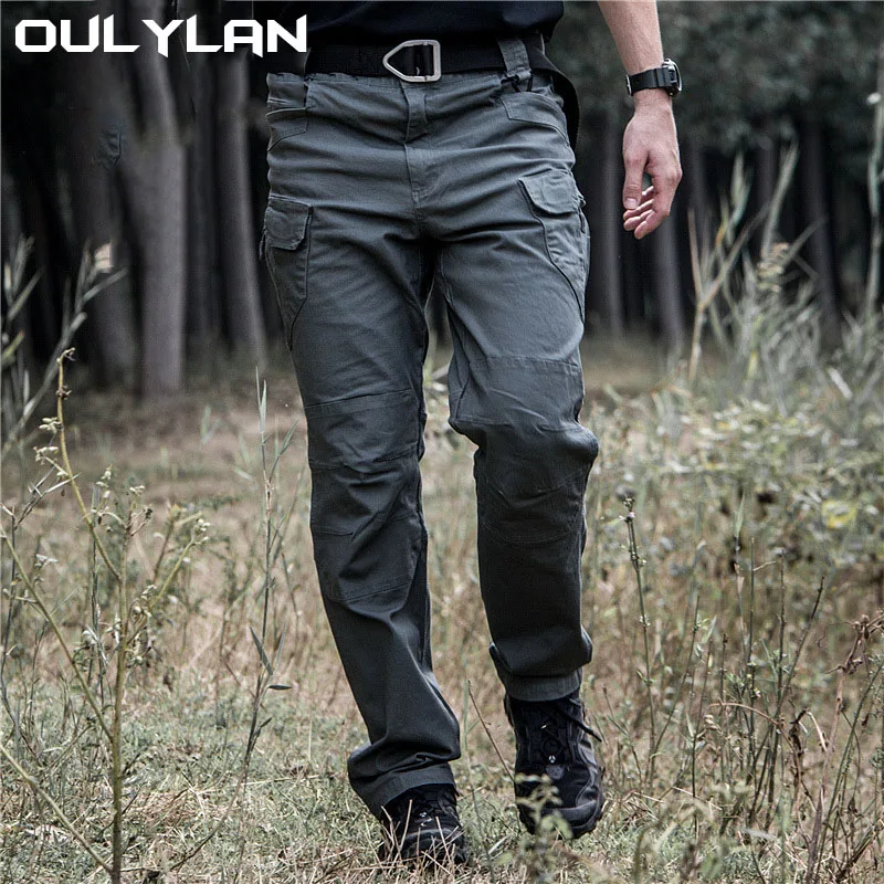 

Multi-pocket Outdoor IX9 General Purpose Overalls Pure Cotton Elastic Men Loose Breathable Wear Resistant Tactical Pants