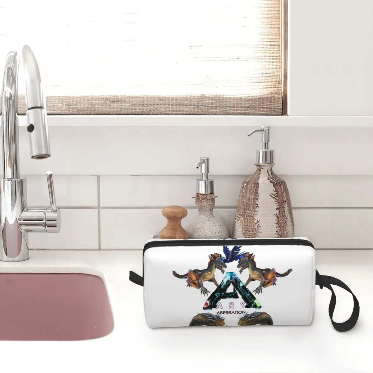 Ark Survival Evolved Aberration estuche para lápices caja de bolígrafos bolsa de lápices suministros de papelería bolsa de cosméticos de viaje para mujer bolsa organizadora