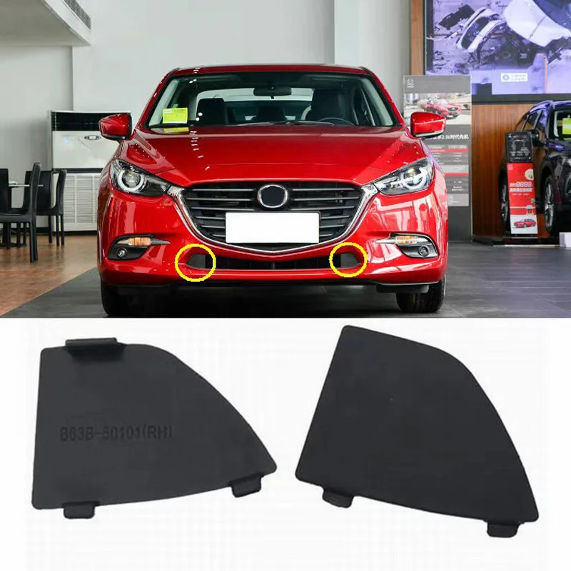 Car accessories front bumper lower grille cover for Mazda 3 2017-2018 trailer towing cover decorative plate