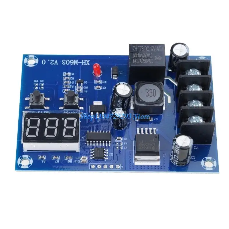 Control Module Incorporating Start and Stop Voltages Setting for 12 24V Various Batteries