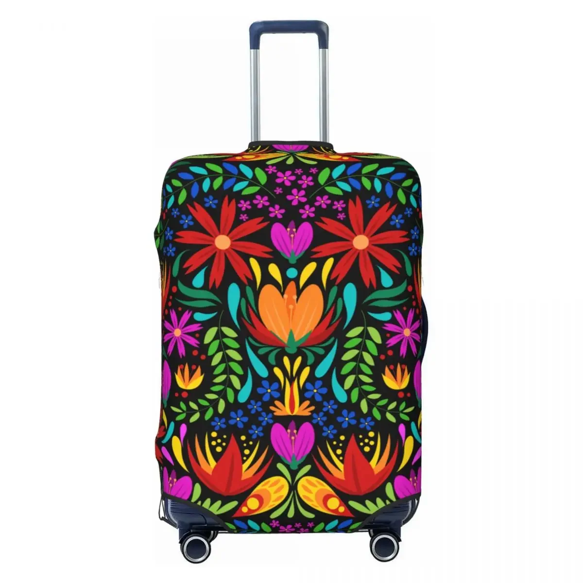 

Fashion Colourful Floral Mexican Flowers Luggage Cover Protector Elastic Travel Suitcase Covers