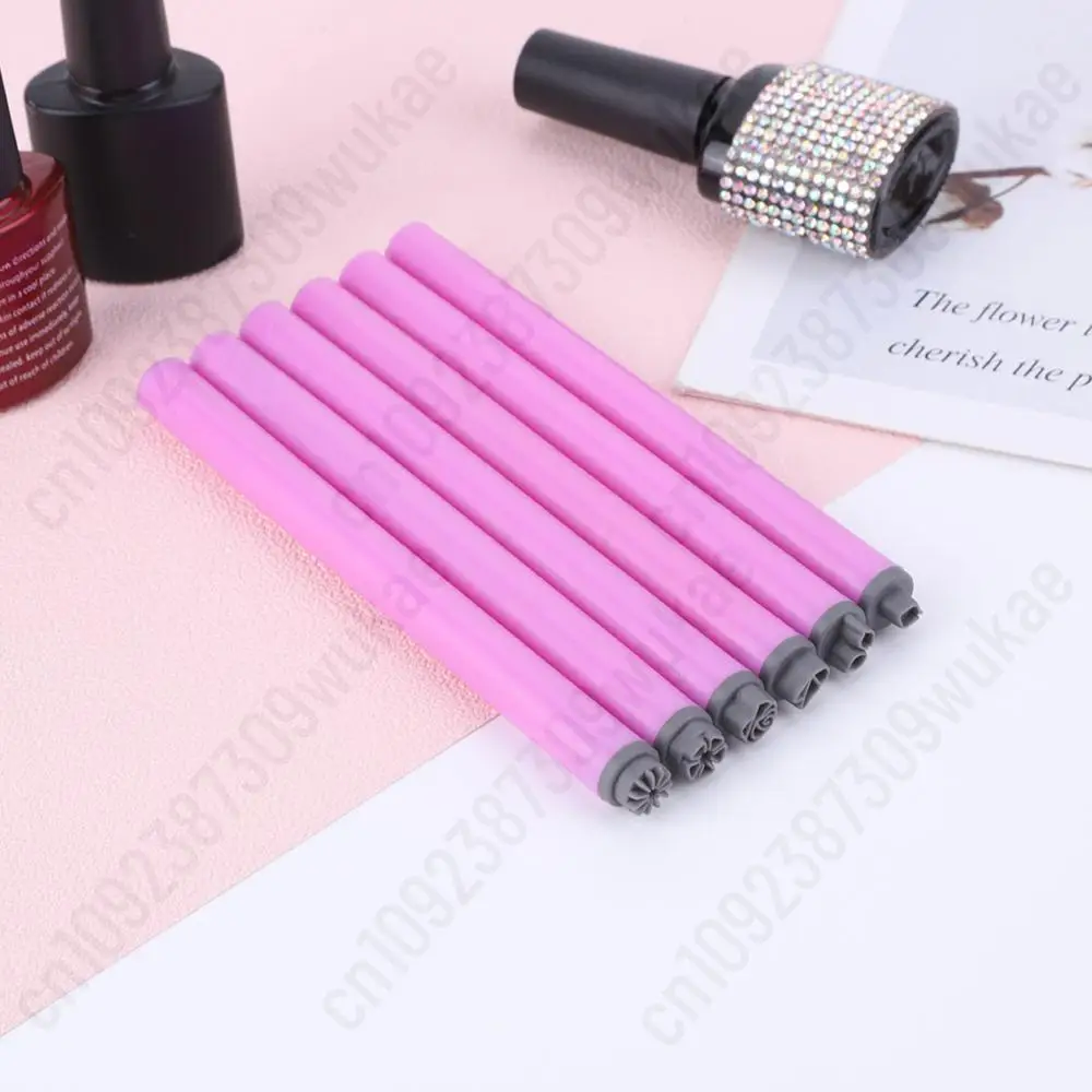 6/10/15PCS Nail Art Stamp Pen Set with Simple Design Nail Art Pen Set Flower Nail Stamp Pen Nail Art Stamper Kit Manicure Tool