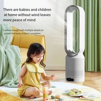 Low-noise 20-inch Bladeless Fan Remote Control Negative Ion Mute Desktop Electric Fan Floor Household Air Conditioning Tower Fan