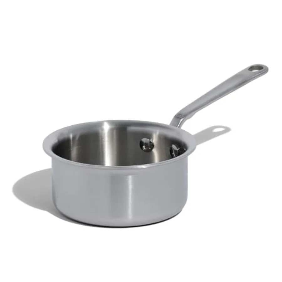 

Cookware - 3/4 Quart Stainl Steel utter Warmer - 5 Ply Stainl Clad - Profional Cookware - Crafted in Italy - Induction Compatil