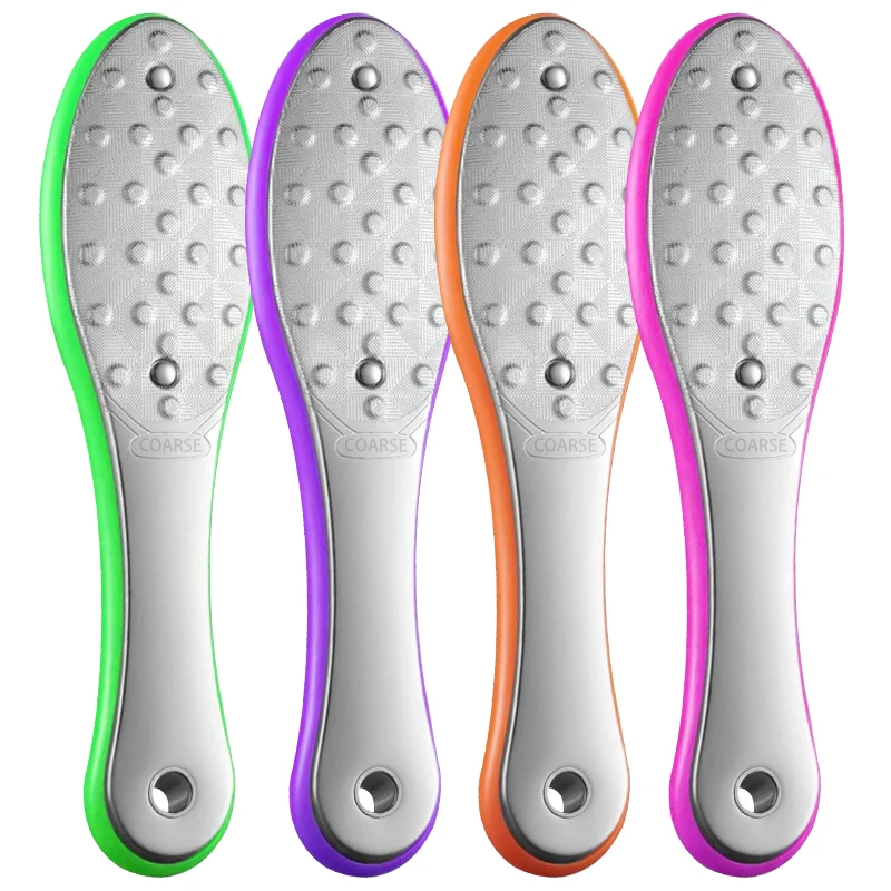 1 قطعة الفولاذ المقاوم للصدأ القدم المتقلب الكالس ومطحنة الجلد لتقشير الأظافر إزالة الجلد الميت الكالس فرك ملف القدم #5