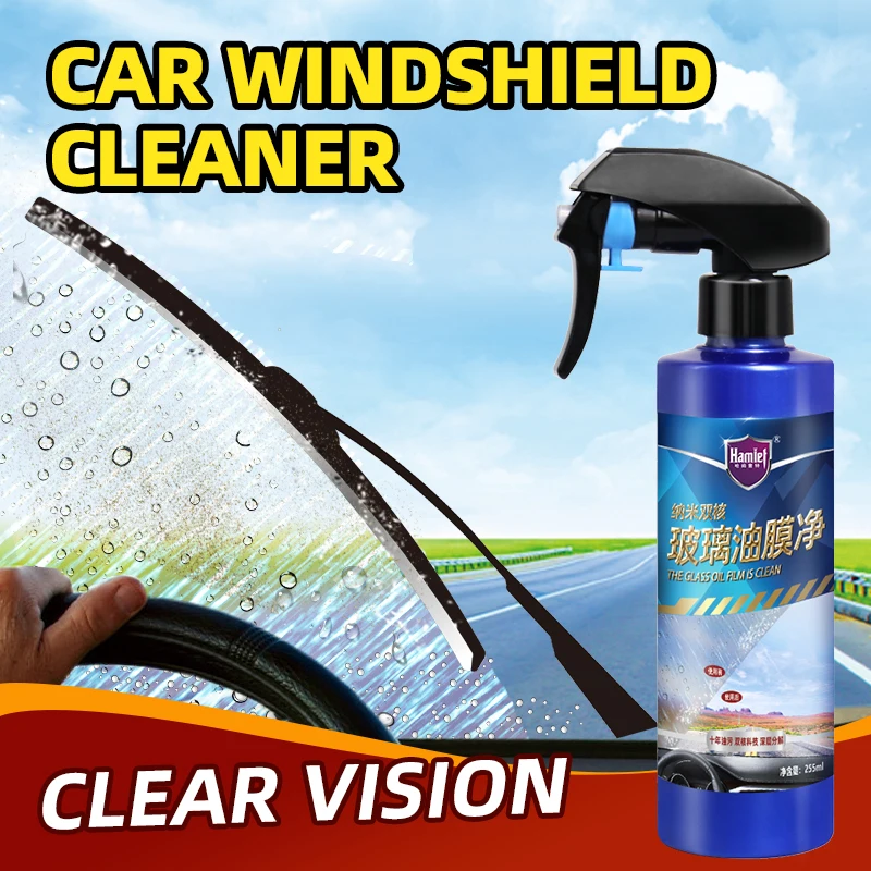 

Hamlet 255ML Car Windshield Cleaner Liquid Windshield Window Oil Film Remover Duster Car Wash Tools Car Glass Transparency