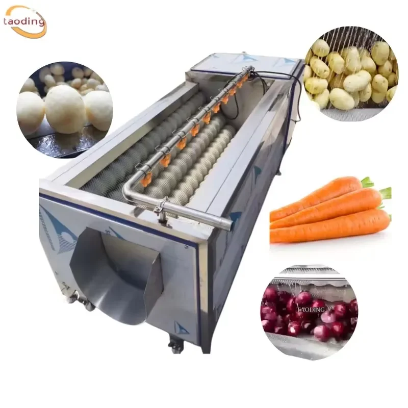 Electric Vegetable Peeler Commercial Fruit Washer Household Cleaning Machine Purifier for Kitchen Use Efficient Food Prep