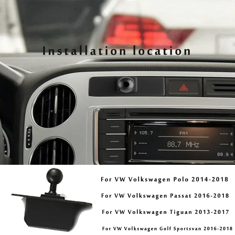 Adjustable Car Phone Mount Holder For Volkswagen VW Tiguan 5N Passat Polo V 6C Golf Sportsvan 2018 2021 Car Interior Accessories