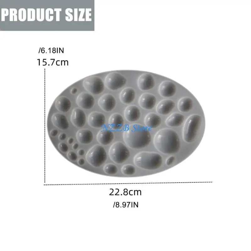 T21F Irregular Round Silicone Mould For Artisanal Jewelry Making Smooth Demolding
