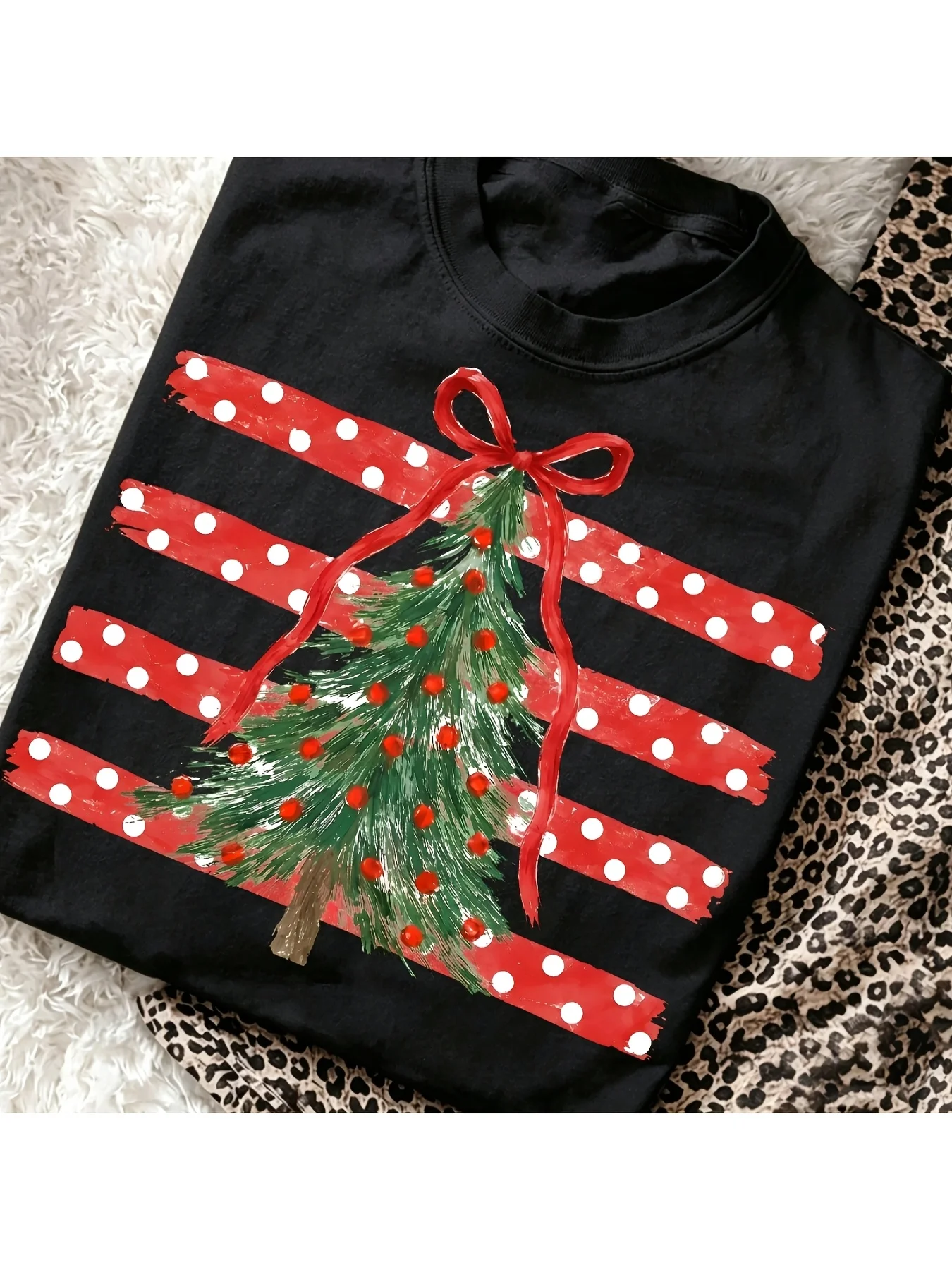 Unisex Crew Neck T Shirt Christmas Game Controller Santa Tree Reindeer Gingerbread Graphic Holiday Tops