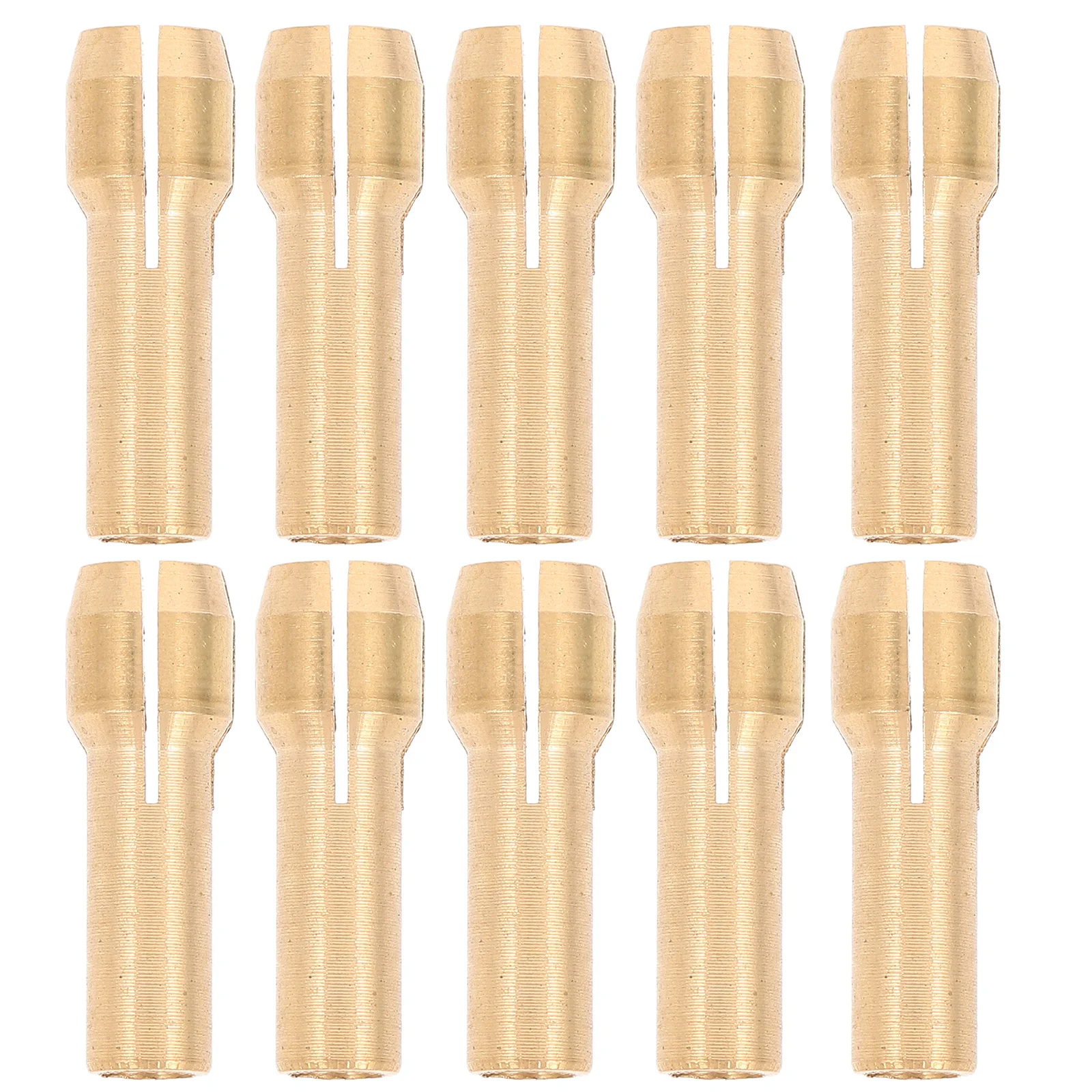 

10pcs Electric Drill Chuck Set Brass 0.5-4.3Mm Grinding Collet For Rotary Tools Crafting Firewood Drill Splitter Rotate Swivel