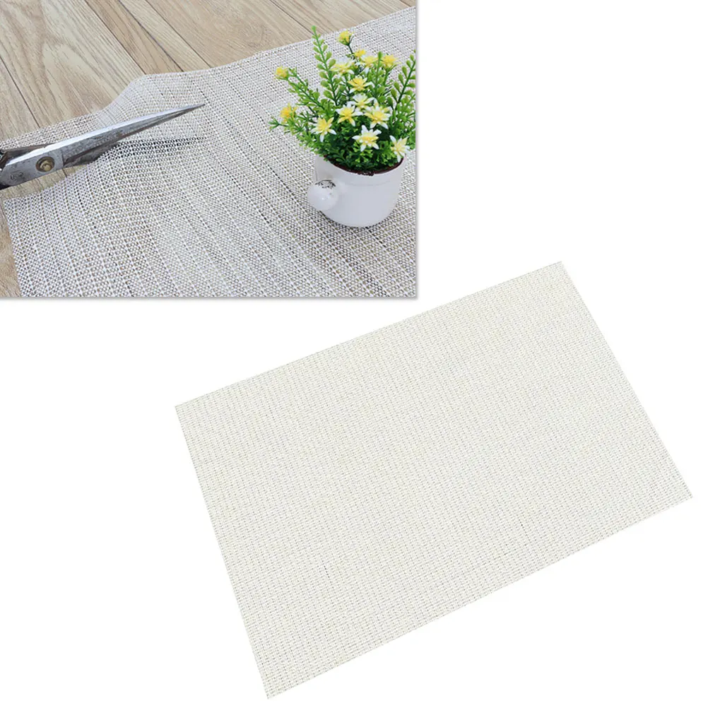 

PVC Non-Slip Mat Simple Scalable Latex Carpet for Bedroom Livingroom Bathroom (Creamy White, 90cmx210cm)
