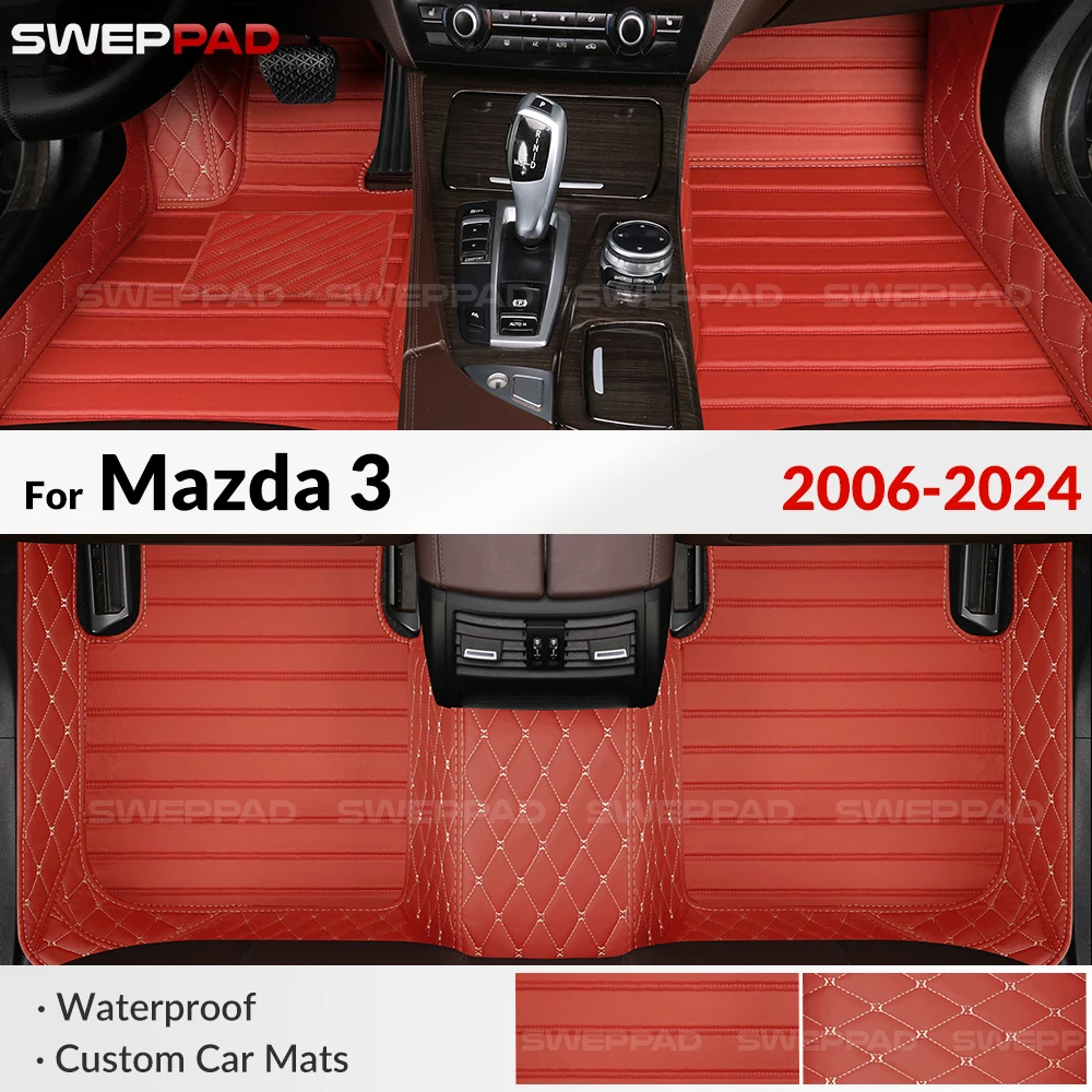 

Для Mazda 3 2006-2024 Автомобильный коврик для защиты от атмосферных воздействий, кожаные защитные вкладыши, автомобильный коврик на заказ 23, 22, 21, 20, 19 18