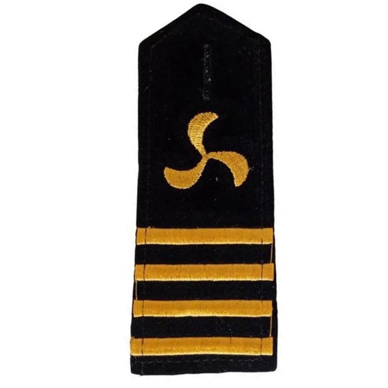 Professional Sailor Uniform Epaulets Embroidery Shoulder Boards Nondeform Captain Uniform Epaulet for Cosplay Costume