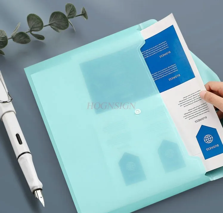 10 قطع حقيبة ملفات A4، إبزيم بلاستيكي ملون من Morandi، حقيبة أرشيف سميكة ذات سعة كبيرة، مستلزمات مكتبية شفافة