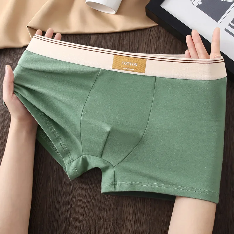 3Pcs männer Unterwäsche Hombre Höschen Boxershorts Atmungsaktivem Baumwolle Unterwäsche Sexy Unterwäsche Einfarbig Boxer Shorts – Detail 12