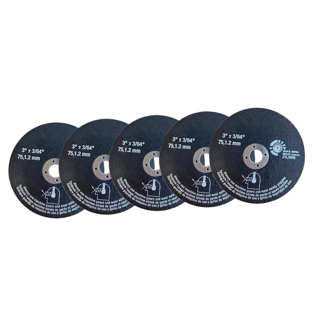 Durável Resina Circular Lâmina De Serra, Discos De Corte, Rebolo, Rebarbadora, Metais De Aço Inoxidável, 5Pcs