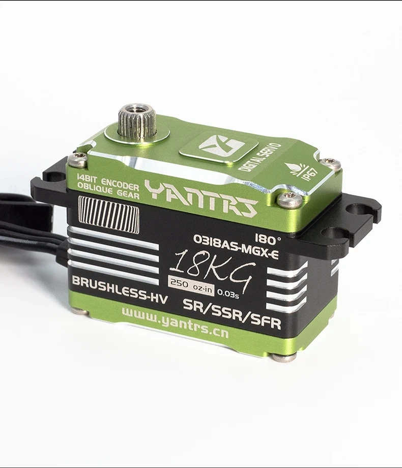 

YANTRS 18 кг магнитно-индукционный бесщеточный сервопривод стальной винтовой механизм 8,4 В 0,03 с подходит для 1/8 1/10 гоночного автомобиля для дрифта