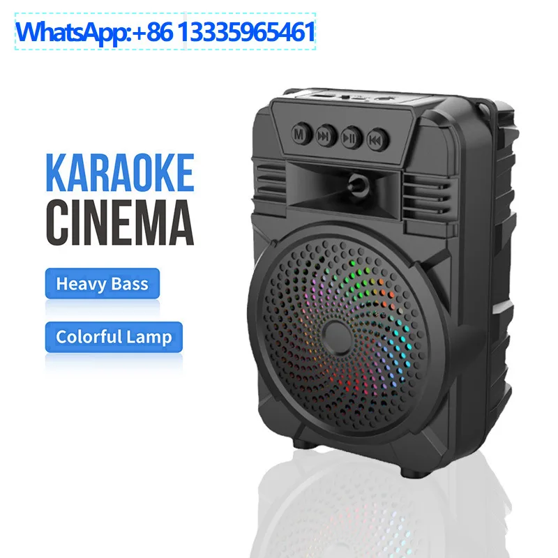 

3 шт. популярный 4-дюймовый Bluetooth-динамик, уличный портативный микрофон, караоке-карта, компьютерный сабвуфер, TWS-фонарь, стерео