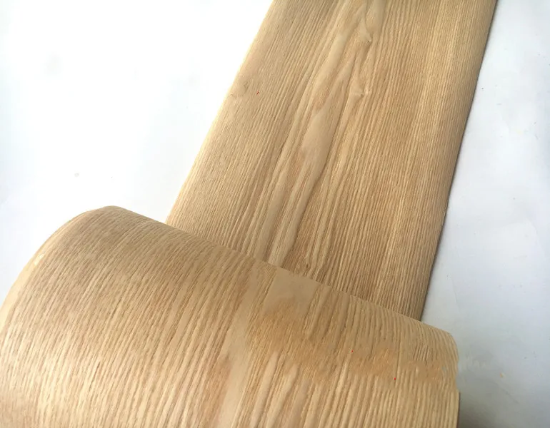 1 Rolle natürliches Eschen-Massivholzfurnier für Audio-Möbel, Stuhl, dünn, handgefertigt, DIY, dekorative Platte, Haut, Lautsprecher, Renovierung – Detail 2