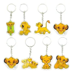 Lion King Lovely key chain animal key chain women's bag pendant acrylic key chain Charm Key Chain Jewelry Gift