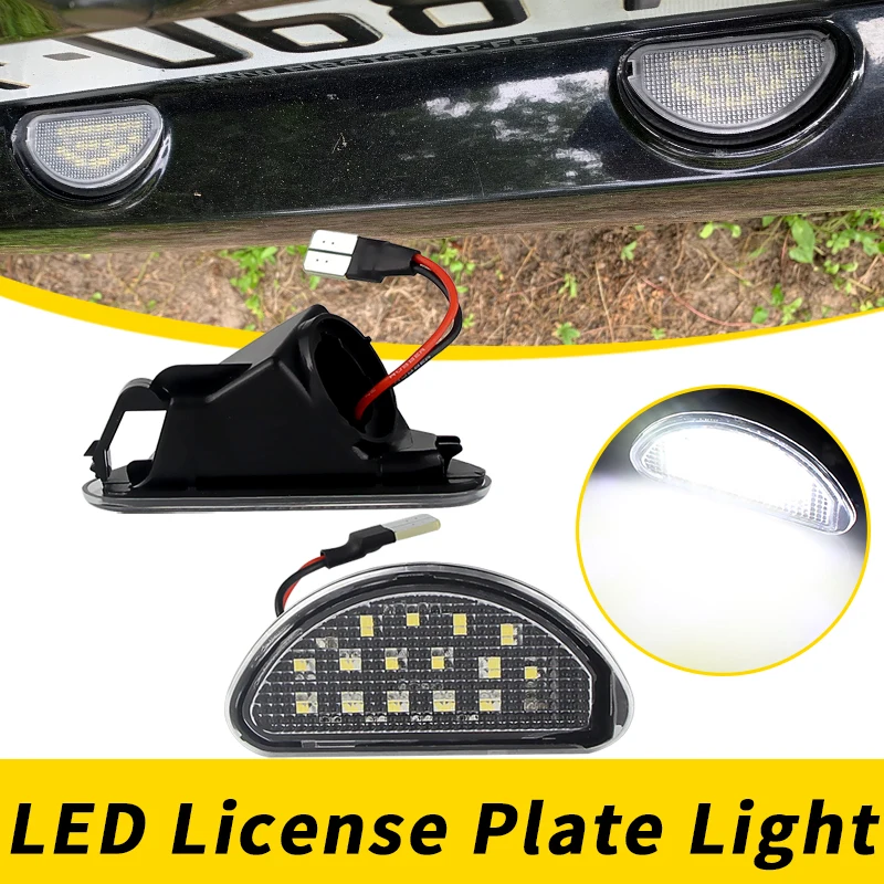 2Pcs LED Car Licence Number Plate Light Lamp White For Toyota Aygo MK I 2005-2014 Signal Lamp Replace OEM Number 81270-0H010