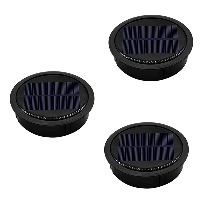 

3 Pack Big Solar Light Replacement Top For Outdoor Hanging Lanterns, More Powerful More Energy Efficient