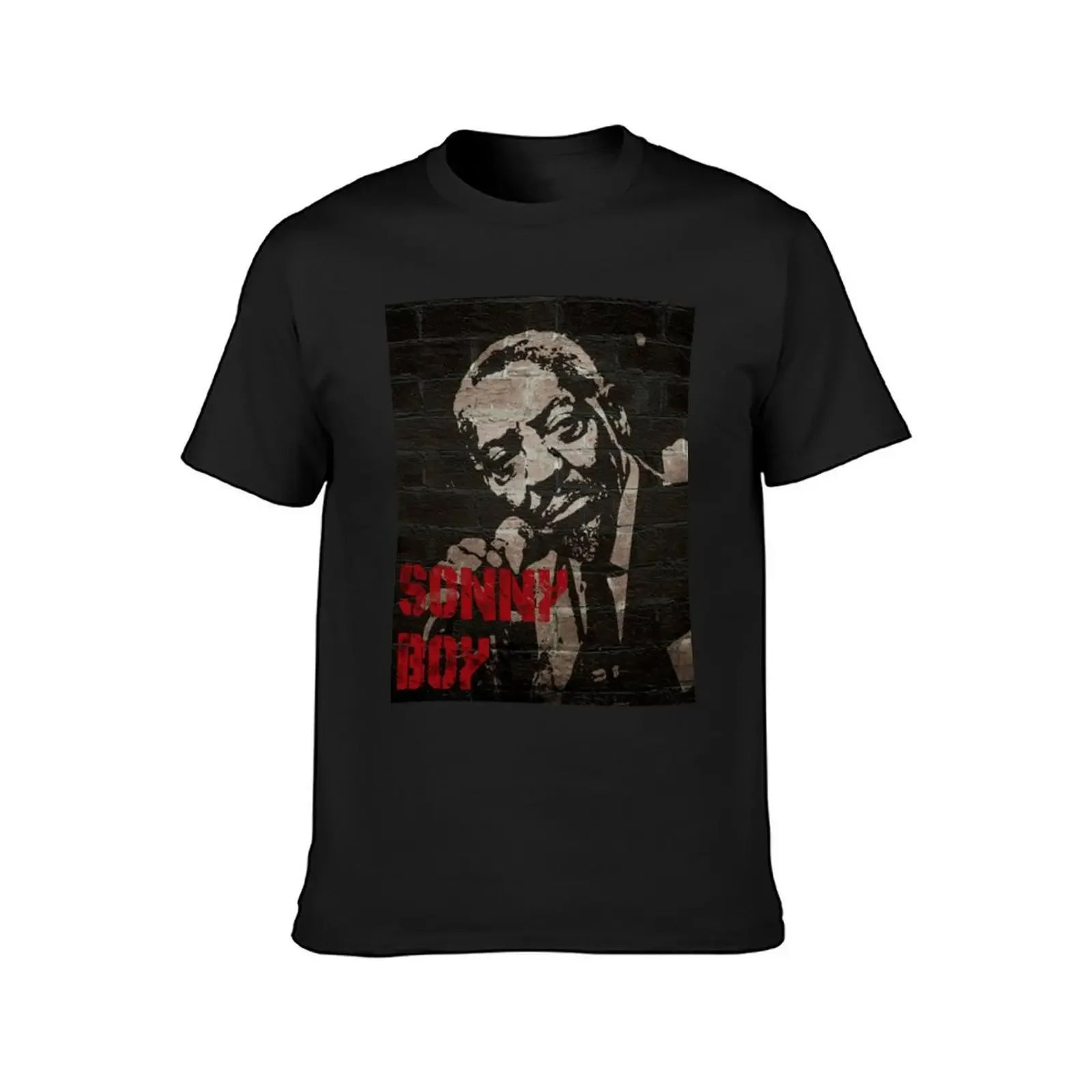 graffiti art: Sonny Boy Williamson T-Shirt quick drying man t shirt hippie clothes shirts men