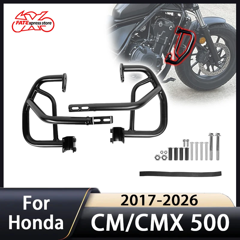 Para Honda Rebel CM CMX 500 cm500 cmx500 2017-2026 Protetor de Motor e Carenagem (Stung Cage) para Motocicleta