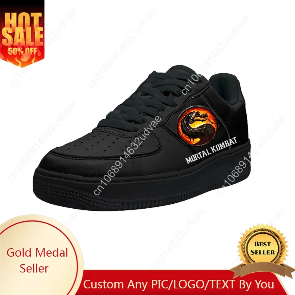 

Mortal Kombat Casual Shoes Platform Sneakers Mens Womens Teenager Flats Sneaker Custom Made Shoe Graffiti Kateboarding Footwear