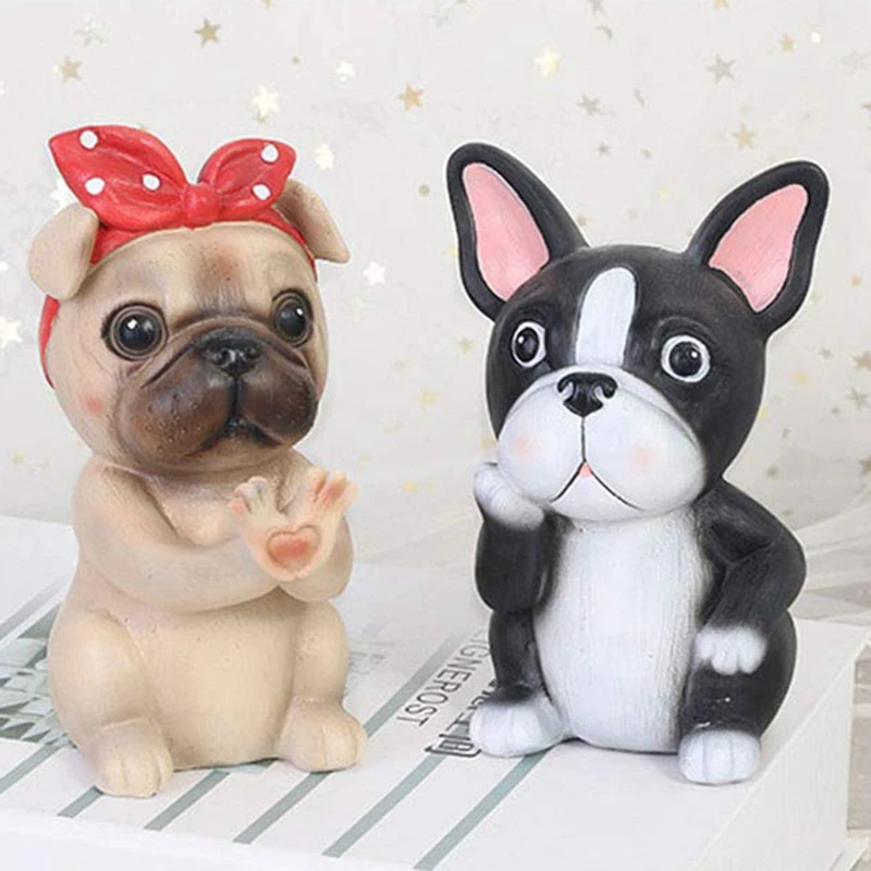 

2 Pcs Puppy Dog Glasses Holder Stand Eyeglass Retainers Sunglasses Display Cute Animal Design Gift, Bulldog & Pug