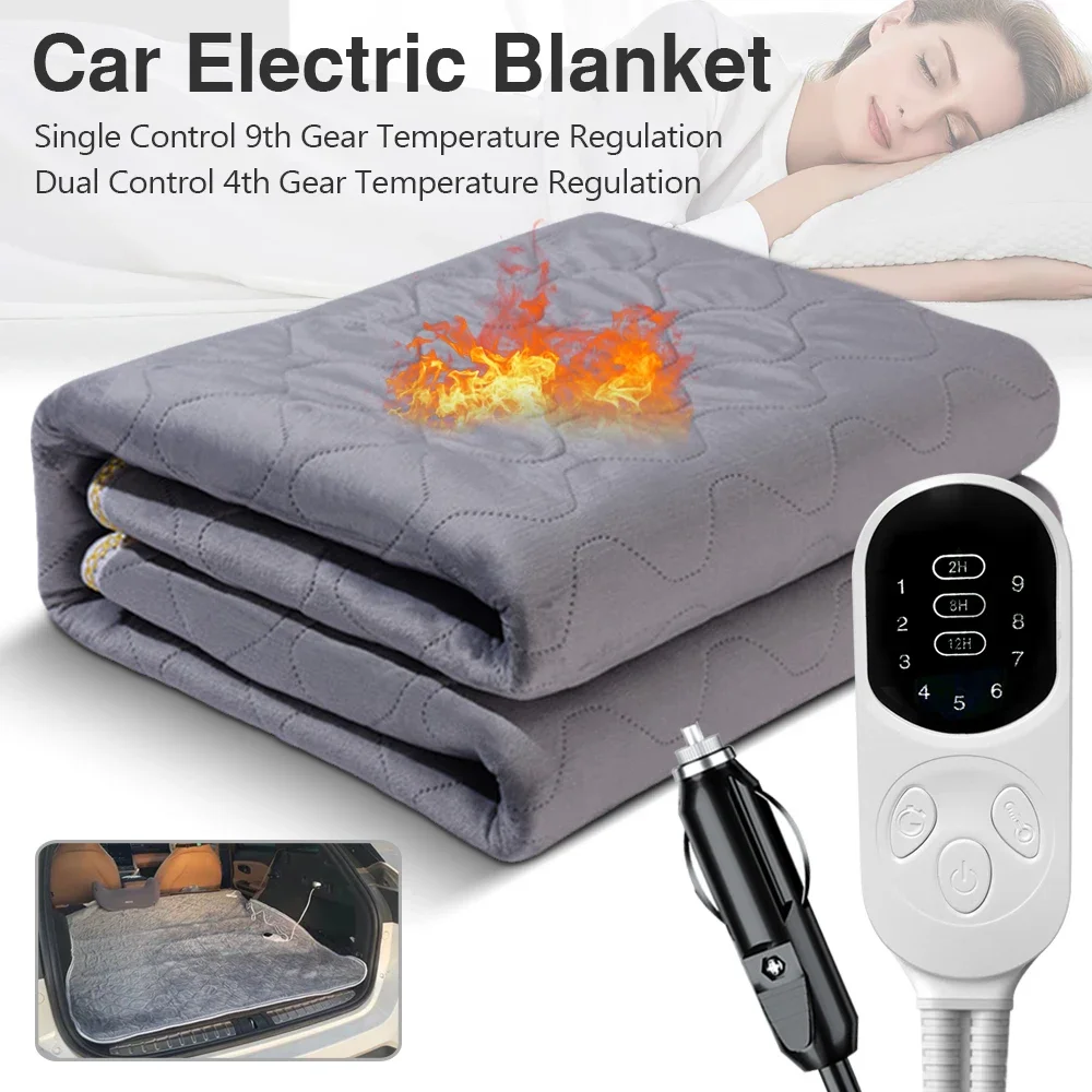 

12V Car Electric Blanket Sleeper Warm Heater for Camping Trucks Off-road Vehicles Car Heated Blanket Seat Heating Pad Winter Use