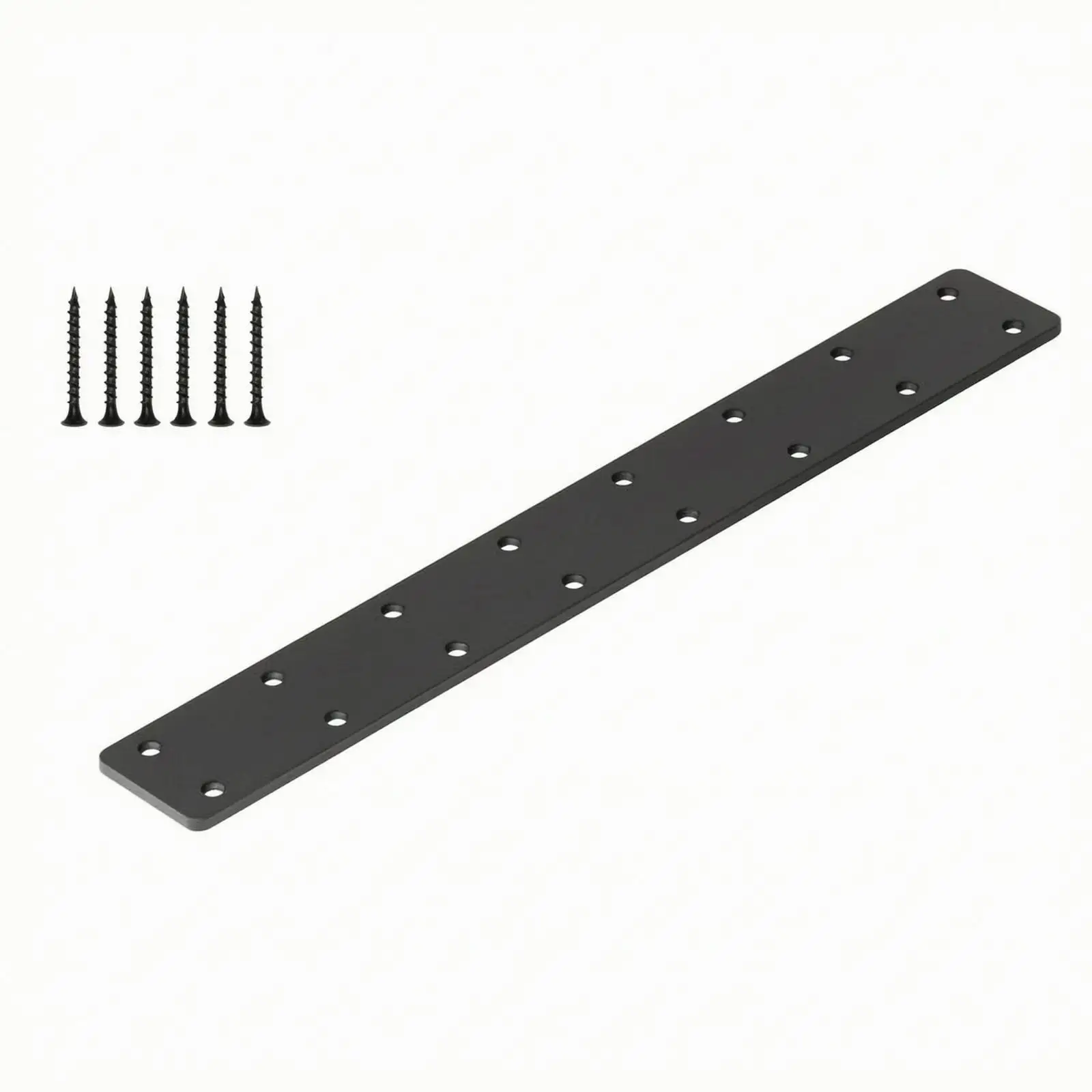 Metal Repair Plate for Wood Structure Reinforcement with Screws Included Carbon Steel Connector Bracket
