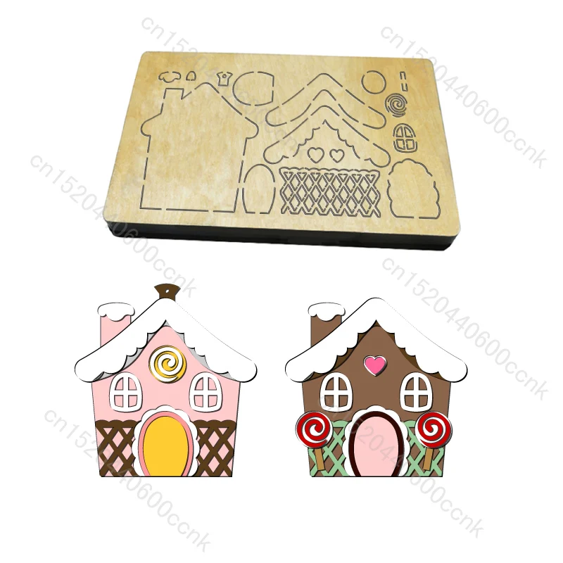 Nowe drewniane formy świąteczne wycinki Scrapbooking/wiele rozmiarów/V-8933