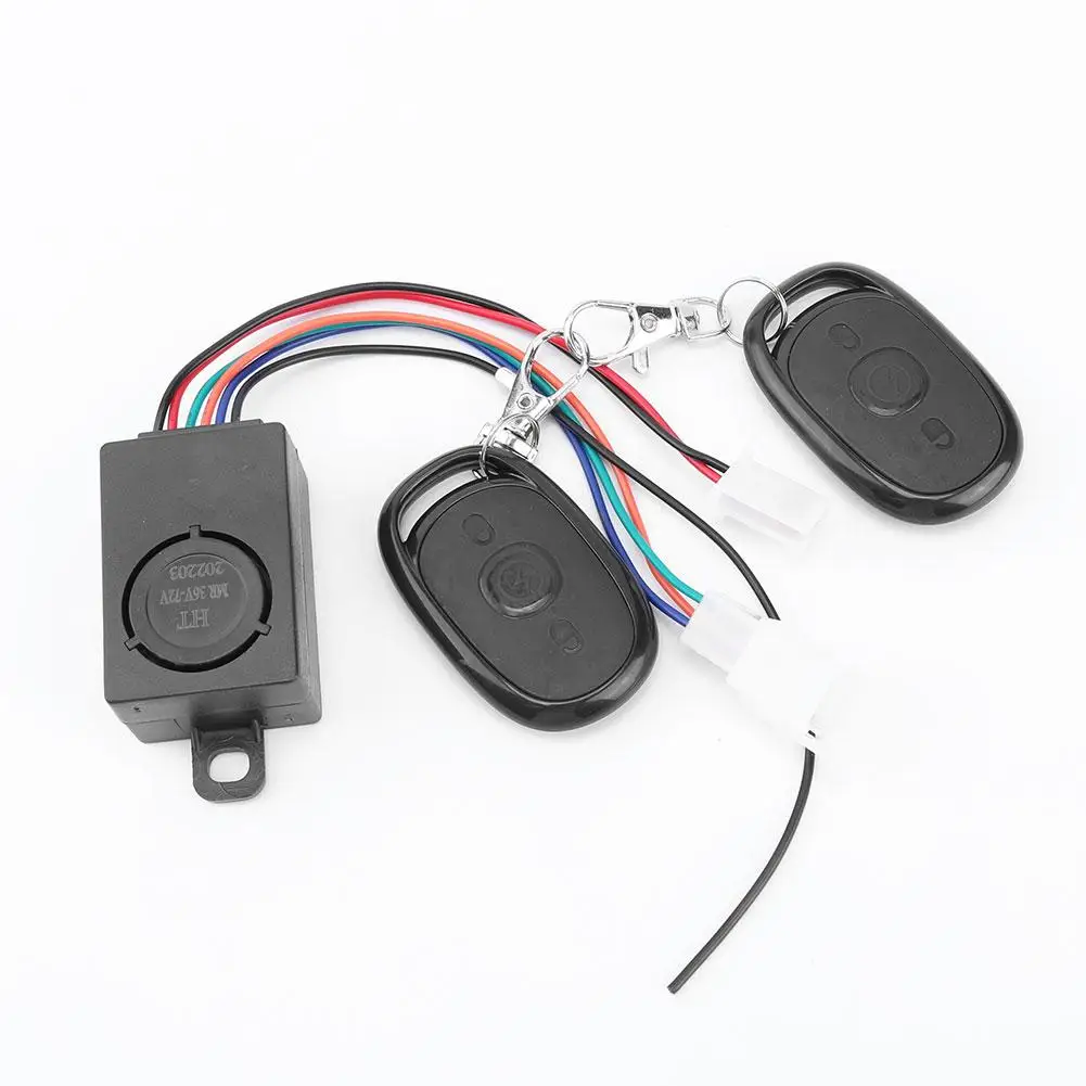 36-72V 125db Anti-theft Alarm System Intelligent Safety Anti-theft Remote Control Alarm Device For Scooter