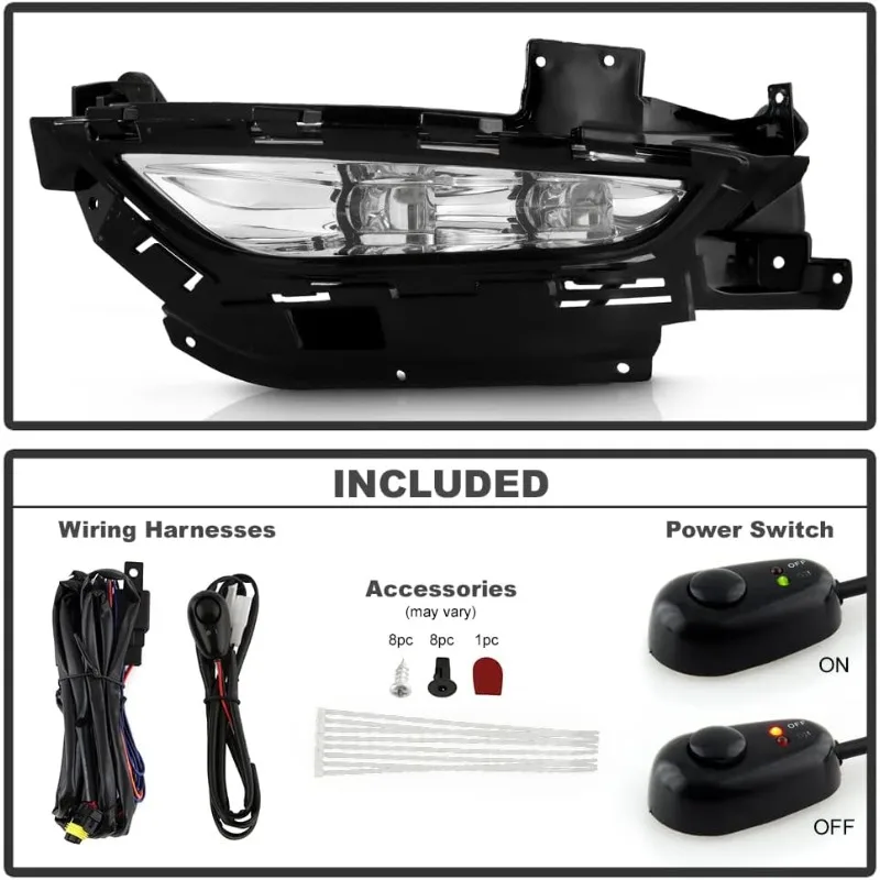 ACANII - ل 2015 2016 2017 200 OE نمط LED الوفير أضواء الضباب مصابيح القيادة ث/مجموعة التبديل زوج مجموعة اليسار + اليمين