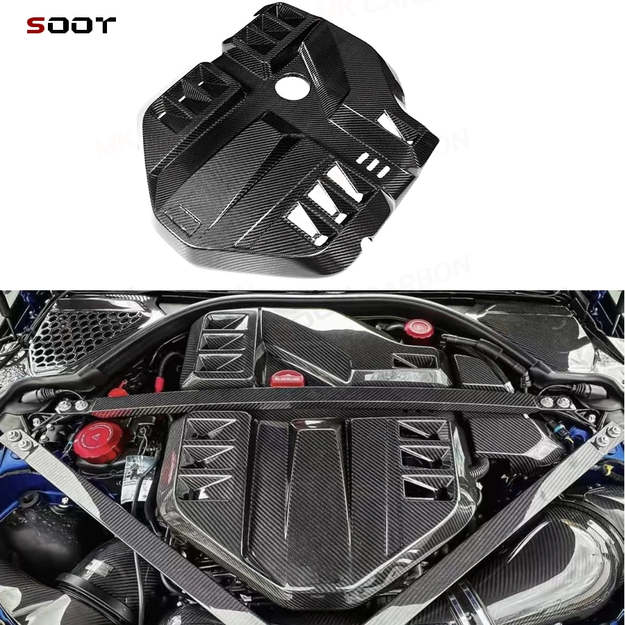 

For BMW series M2 G87 M3 G80 M4 G82 G83 Carbon fiber engine hood Replacement installation engine hood cover plate body kit