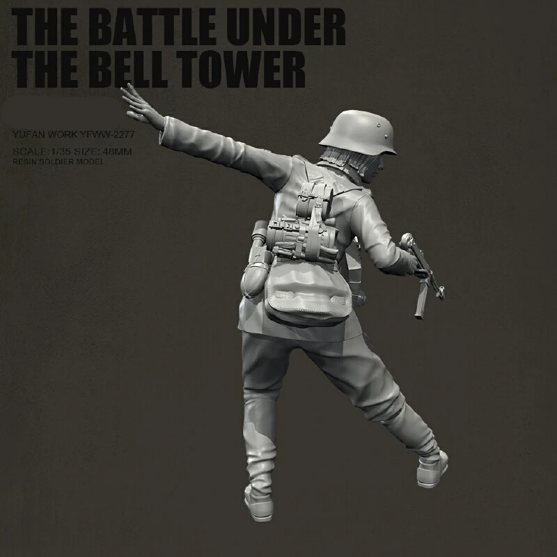 Figurine de soldats féminins en résine Gk, Micro Miniature, modèle blanc imprimé en 3d, jouet, Kit non assemblé et non peint, 1/35