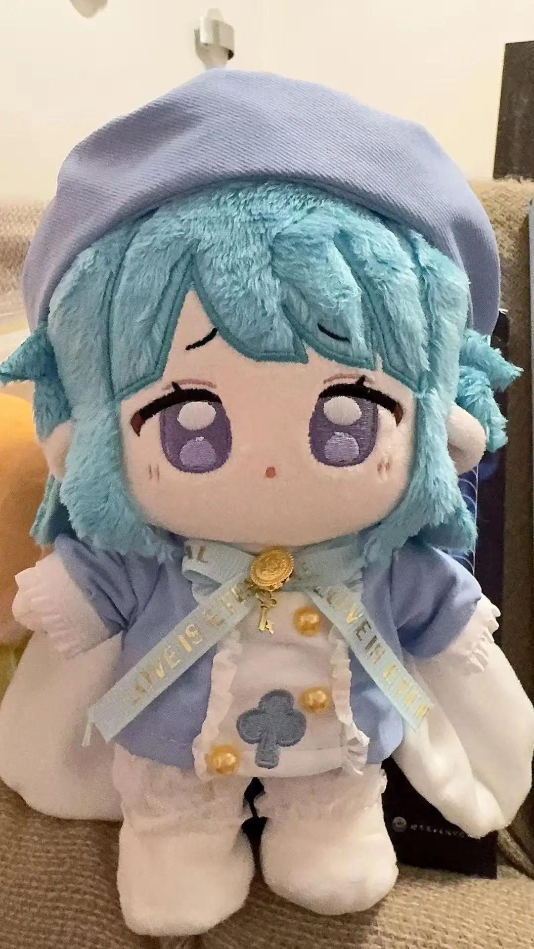 

Stuffed 20cm Idol Dream Festival Purple Creation Attribute Cotton Doll Cute Doll Genuine Original