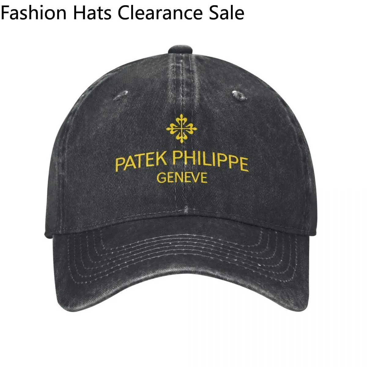 Patek Philippes Logo Baseball Cap Fashion Distressed Cotton Headwear for Men Women All Seasons Travel Adjustable Fit Caps Hat