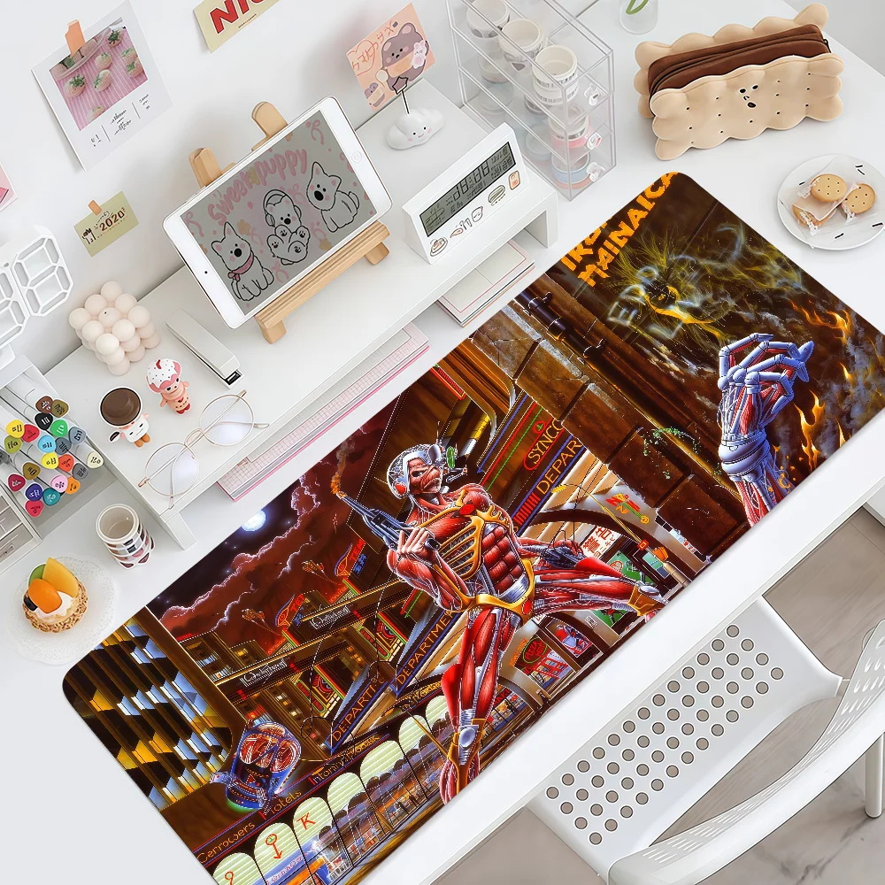 Mouse Pad Band Heavy MousePad Non-slip Lockedge Office Metal Student I-Iron Gaming Thickened Large Maiden Writing Pad Cushion