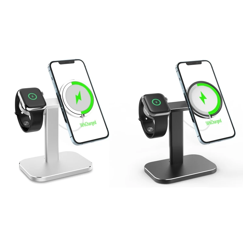 

2 in 1 Charging Stand for phone12 for iWatch Wireless Durable