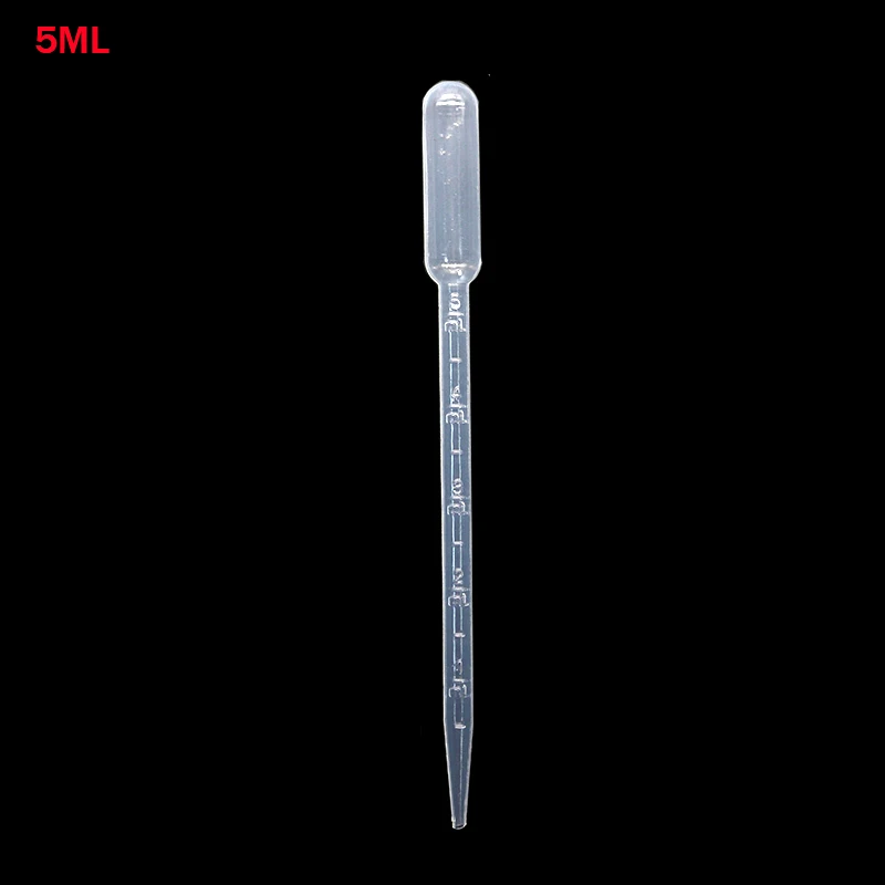 100PCS Laboratory Pipette Plastic Disposable Graduated Pipette 1/2/3/5 ML