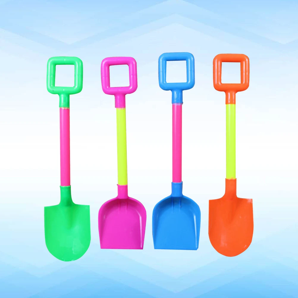 4 Pcs Kids Tools Beach Shovel Set Sand Toy Palstic Spade Playing with Toys Child