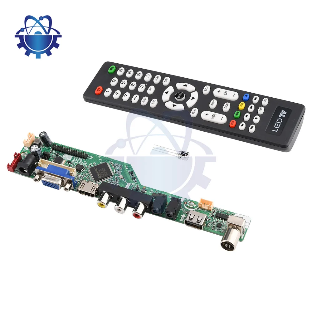 USB LCD controller TV motherboard English Remote Control Remote Control Without Battery