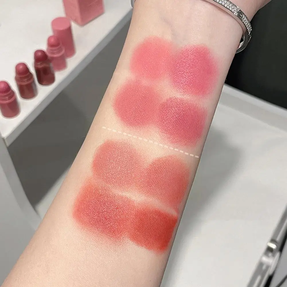 4 In 1 multicolore nudo velluto opaco pastello rossetto matita rossetto tazza per il trucco Sexy labbro rosso penna antiaderente labbra cosmetico Ti K5M5