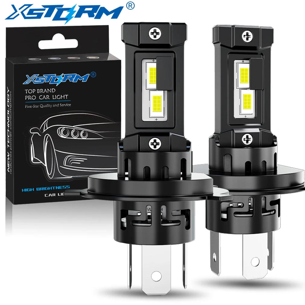 Ampoule de phare LED XSTORM H1 H4 H7 Canbus sans erreur 6000K 7535 CSP pour phare de voiture, lampes à diodes automobiles, Turbo LED 12V Automobile