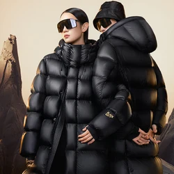 Goose Down Coat Women Luxury Designer Men Long Down Jacket 2023 Winter New Fashion Hooded Thickened Puffer Jacket Man Clothes