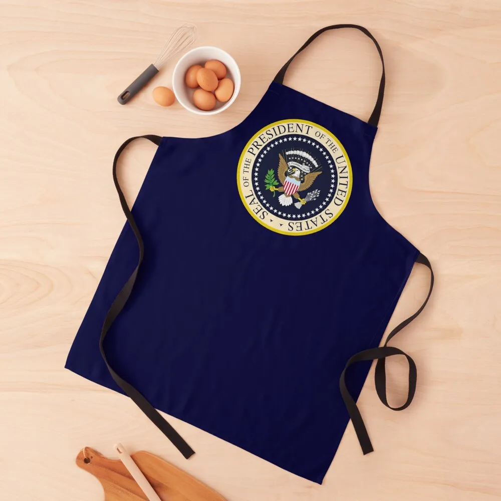 SEAL OF THE PRESIDENT OF THE UNITED STATES US USA Apron Kitchen Supplies christmas 2024 For Girl Apron