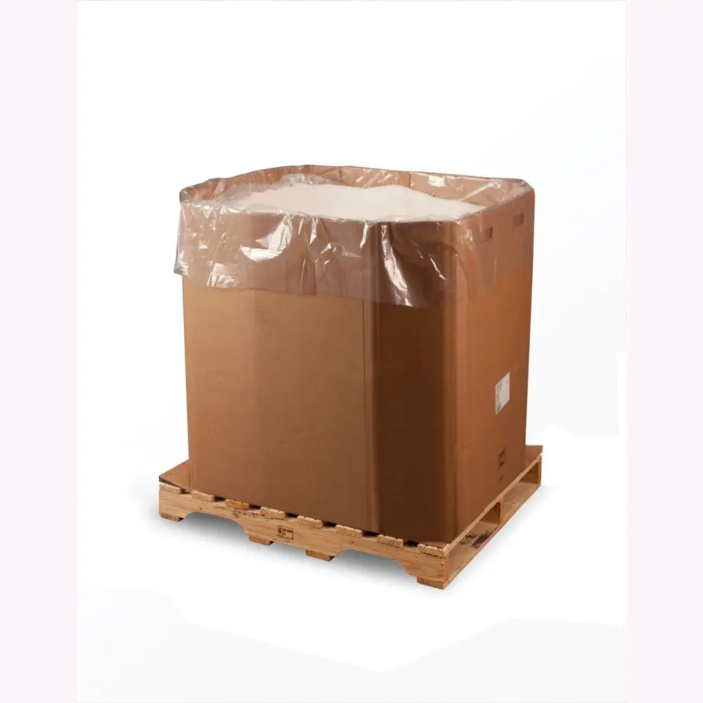

x 49 x 85 x 2 mil Clear EcoManufactured Plastic Bin and Gaylord Liners Roll of 50